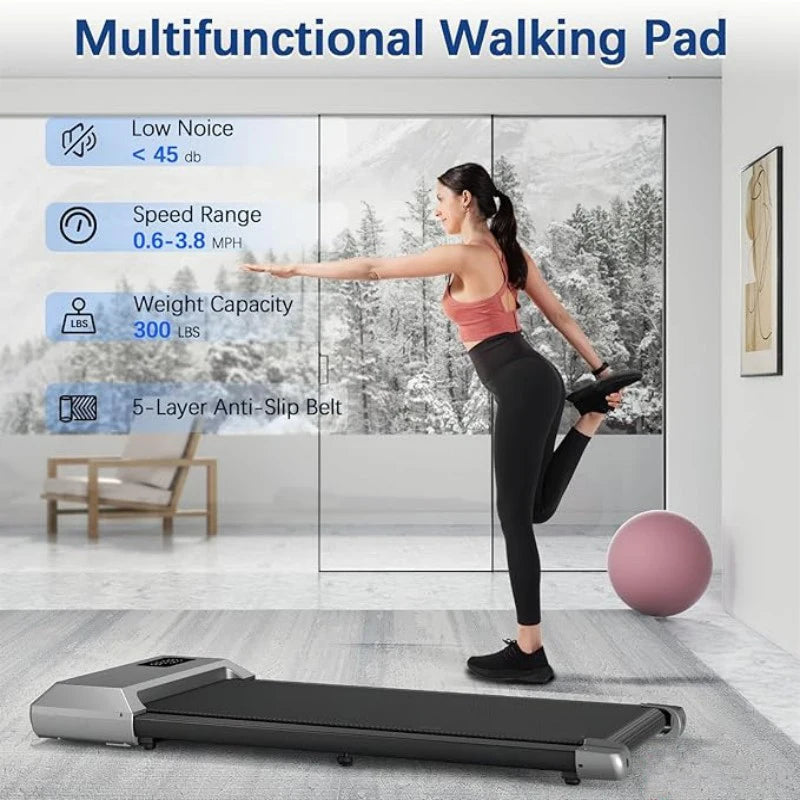 LCD Digital Data Display Treadmill for Home, with 2.5HP Treadmills Walking Pad