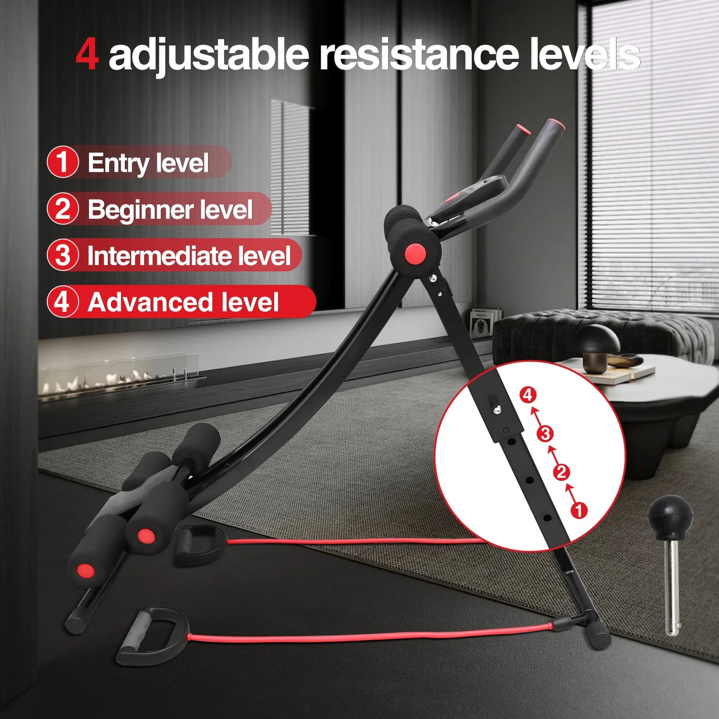 Ab Workout Equipment for Home Gym, Core & Abdominal Trainer Fitness Equipment