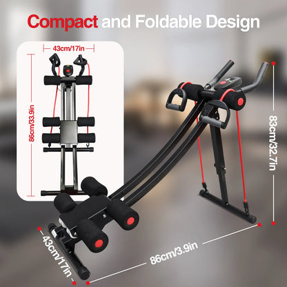 Ab Workout Equipment for Home Gym, Core & Abdominal Trainer Fitness Equipment