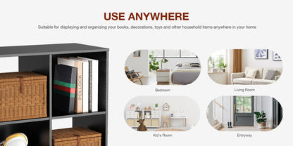 9 Cube Storage Organizer, Open Wooden Bookshelf