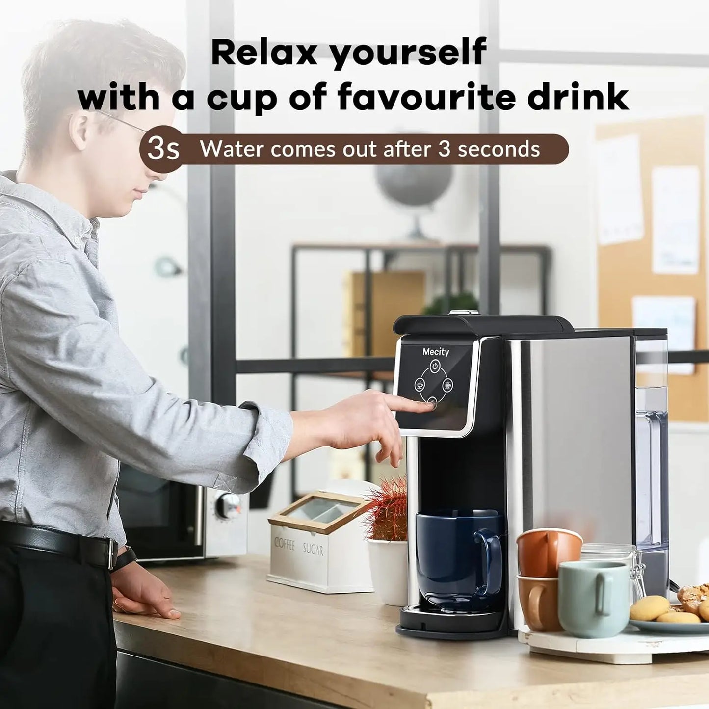 Coffee Maker 3 in 1 Single Serve Coffee Machine