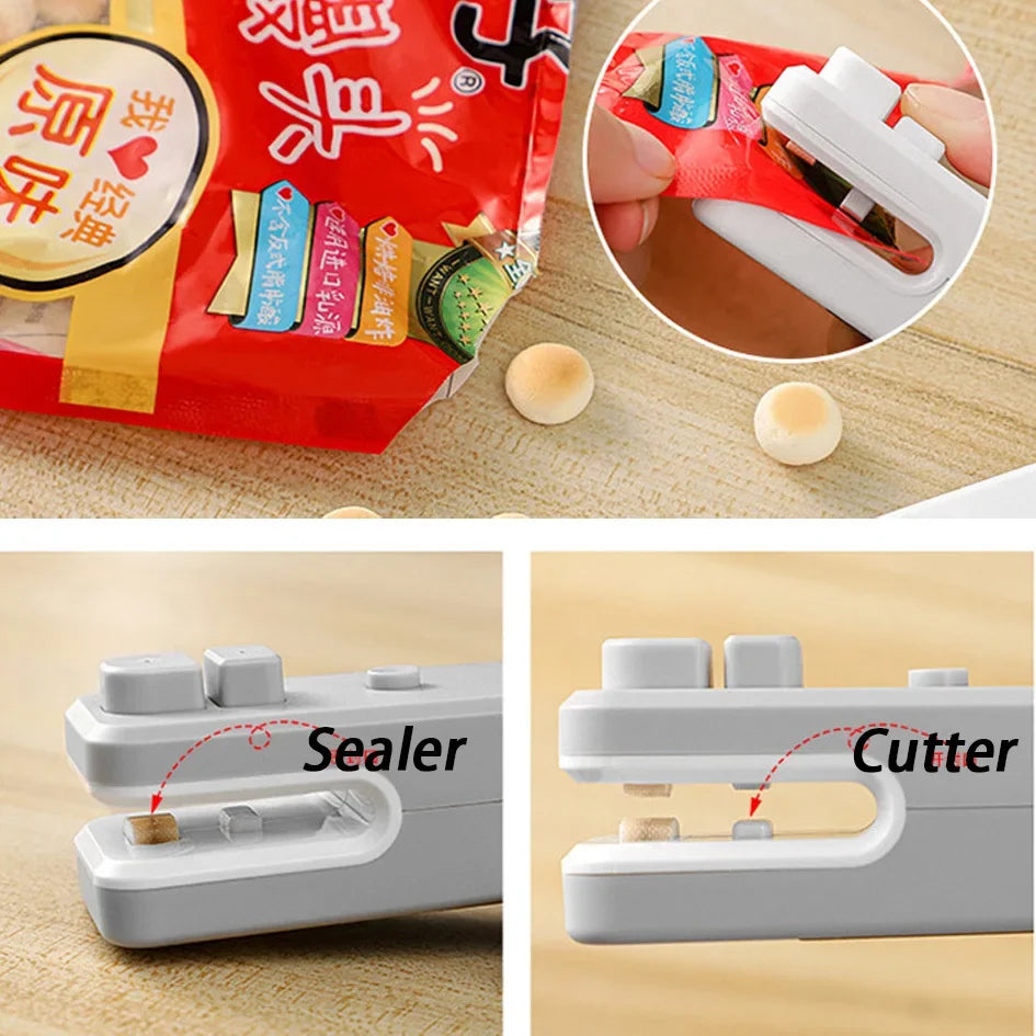 2-in-1 Mini USB Rechargeable Portable Heat Sealer