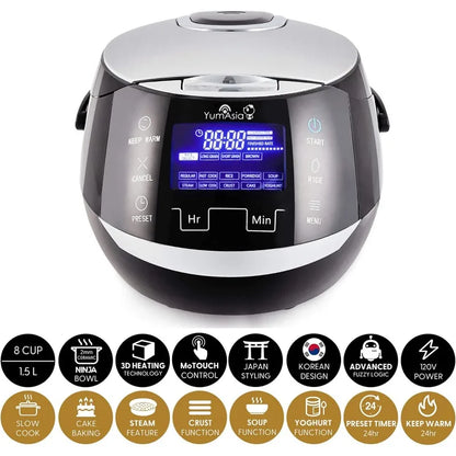 Yum Asia Sakura Rice Cooker with Ceramic Bowl
