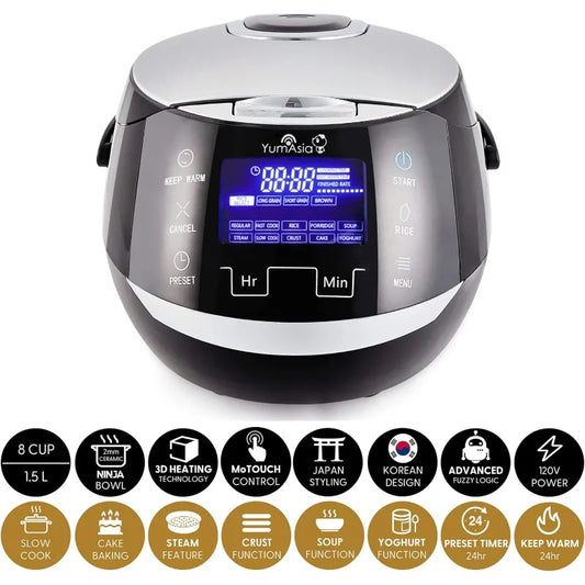 Yum Asia Sakura Rice Cooker with Ceramic Bowl