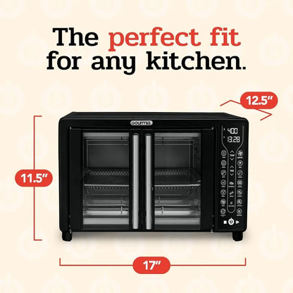 Black Gourmia Toaster Oven Air Fryer Combo