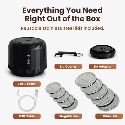Portable Electric Mason Jar Vacuum Sealer Kit