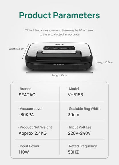 Automatic Multi Functional Built-in Storage & Cutting Vacuum Sealer