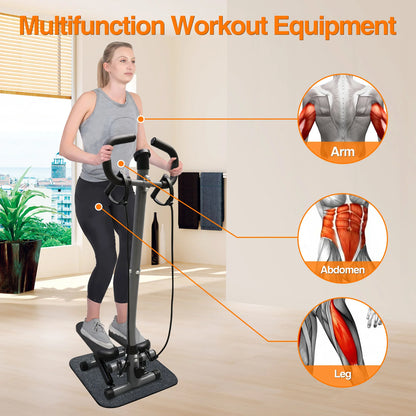 Exercise Twist Stepper Machine with Handlebar