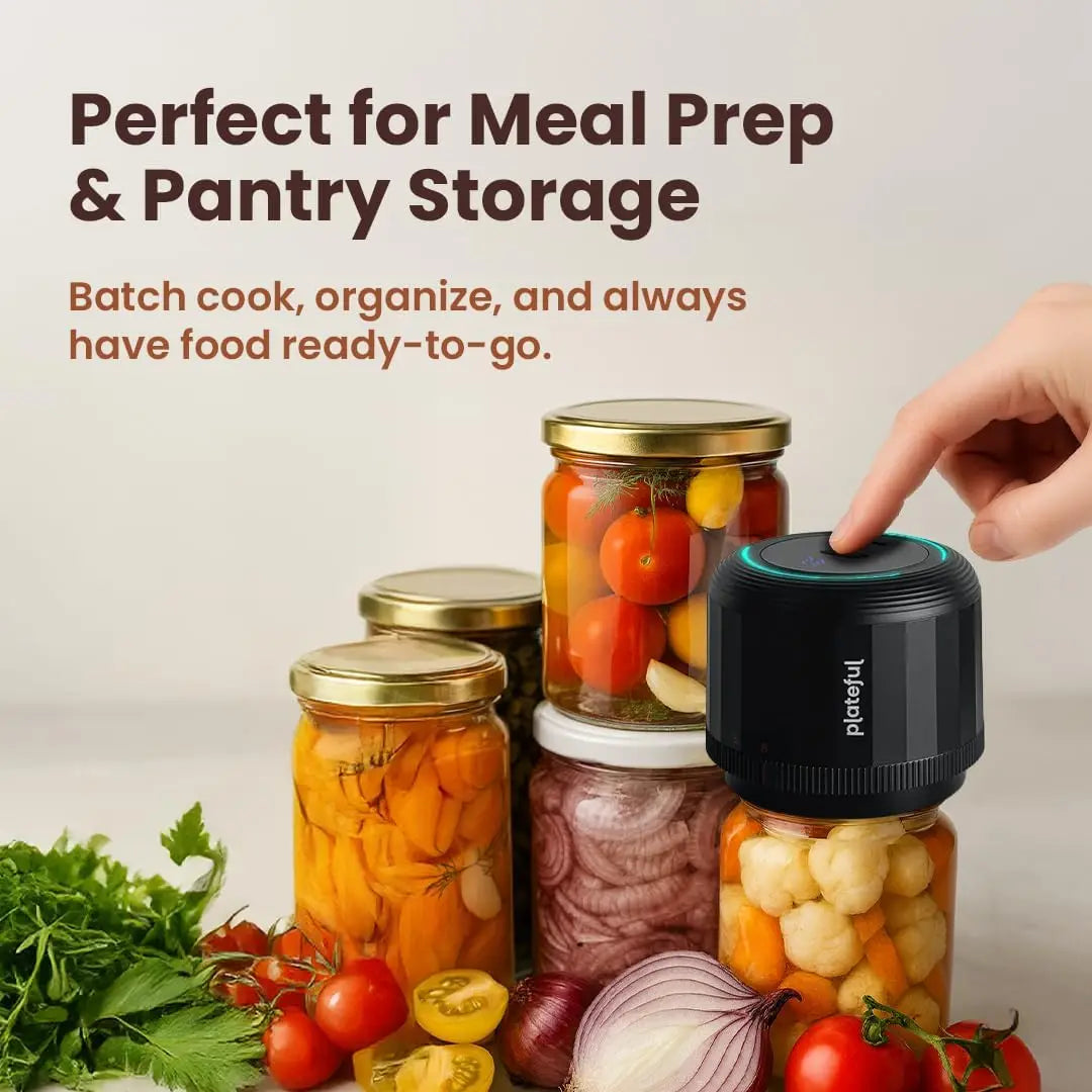 Portable Electric Mason Jar Vacuum Sealer Kit