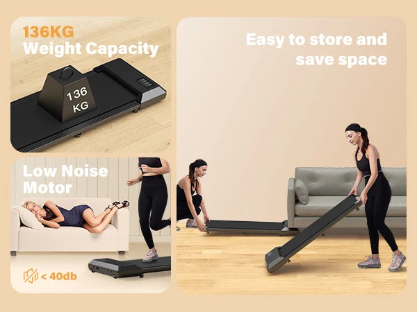 LCD Digital Data Display Treadmill for Home, with 2.5HP Treadmills Walking Pad