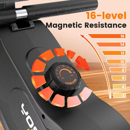 YOSUDA Magnetic Rowing Machine, 350 LB Weight Capacity with 115lbs Adjustable Resistance
