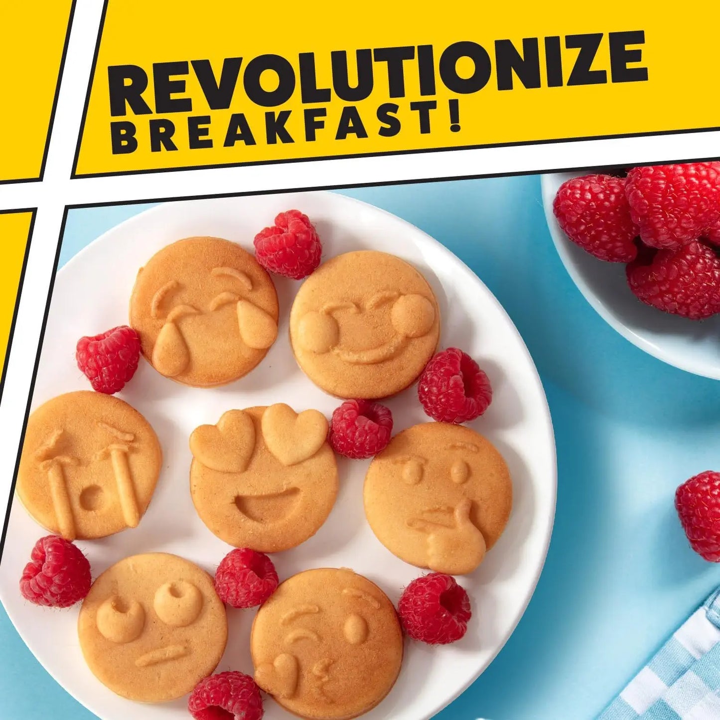 Make 7 Unique Smiley Face Waffles Pancakes for Kids