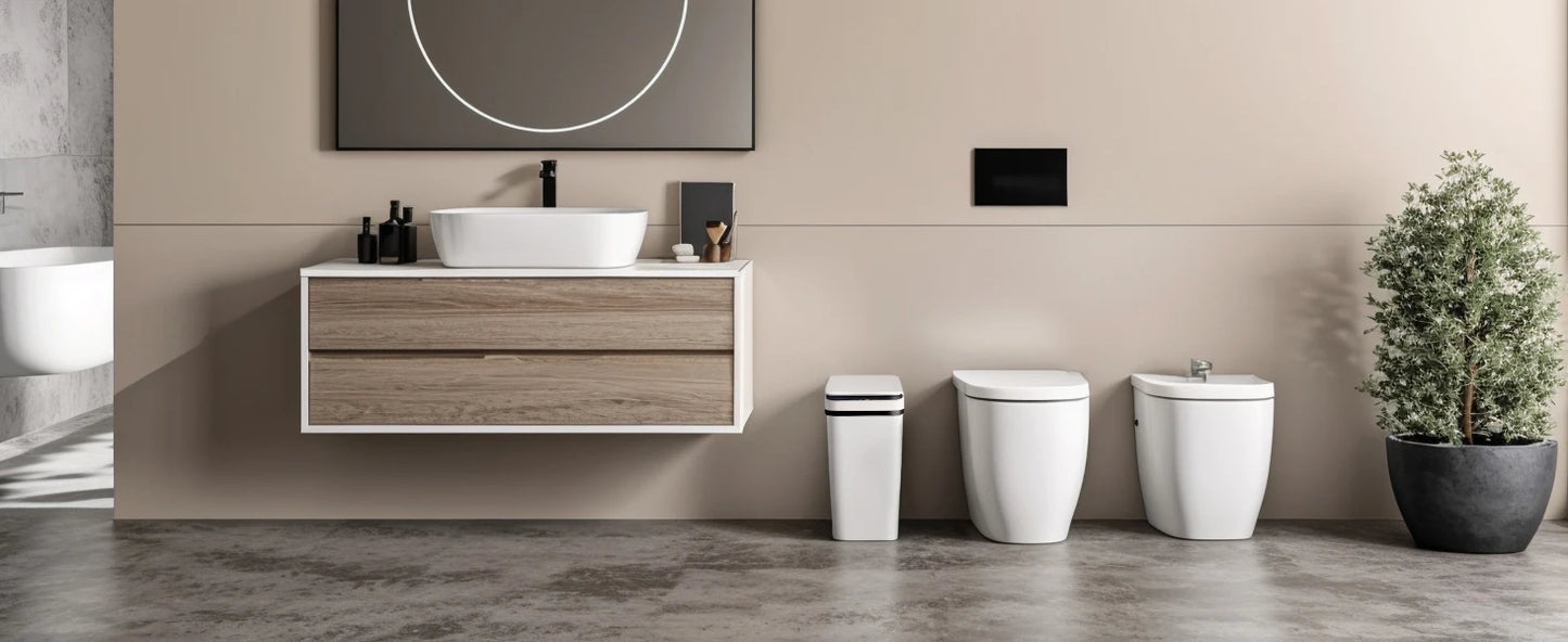 2 Pack 12L Automatic Trash Cans Touchless Motion Sensor with Lid