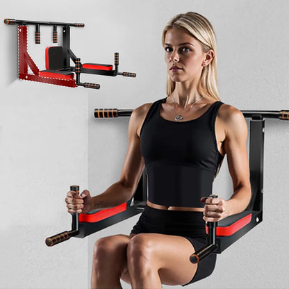 Multifunctional wall-mounted pull-up bar, pull-up fitness support.