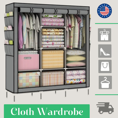 Wardrobe Organizer Storage Rack