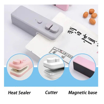 2-in-1 Mini USB Rechargeable Portable Heat Sealer