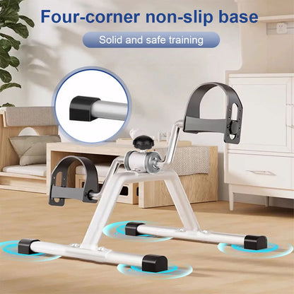 Folding Portable Foot Pedal Exerciser for Indoor Physical Therapy