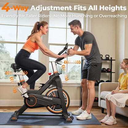 YOSUDA PRO Magnetic Exercise Bike, Indoor Cycling Bike Stationary with Comfortable Seat Cushion