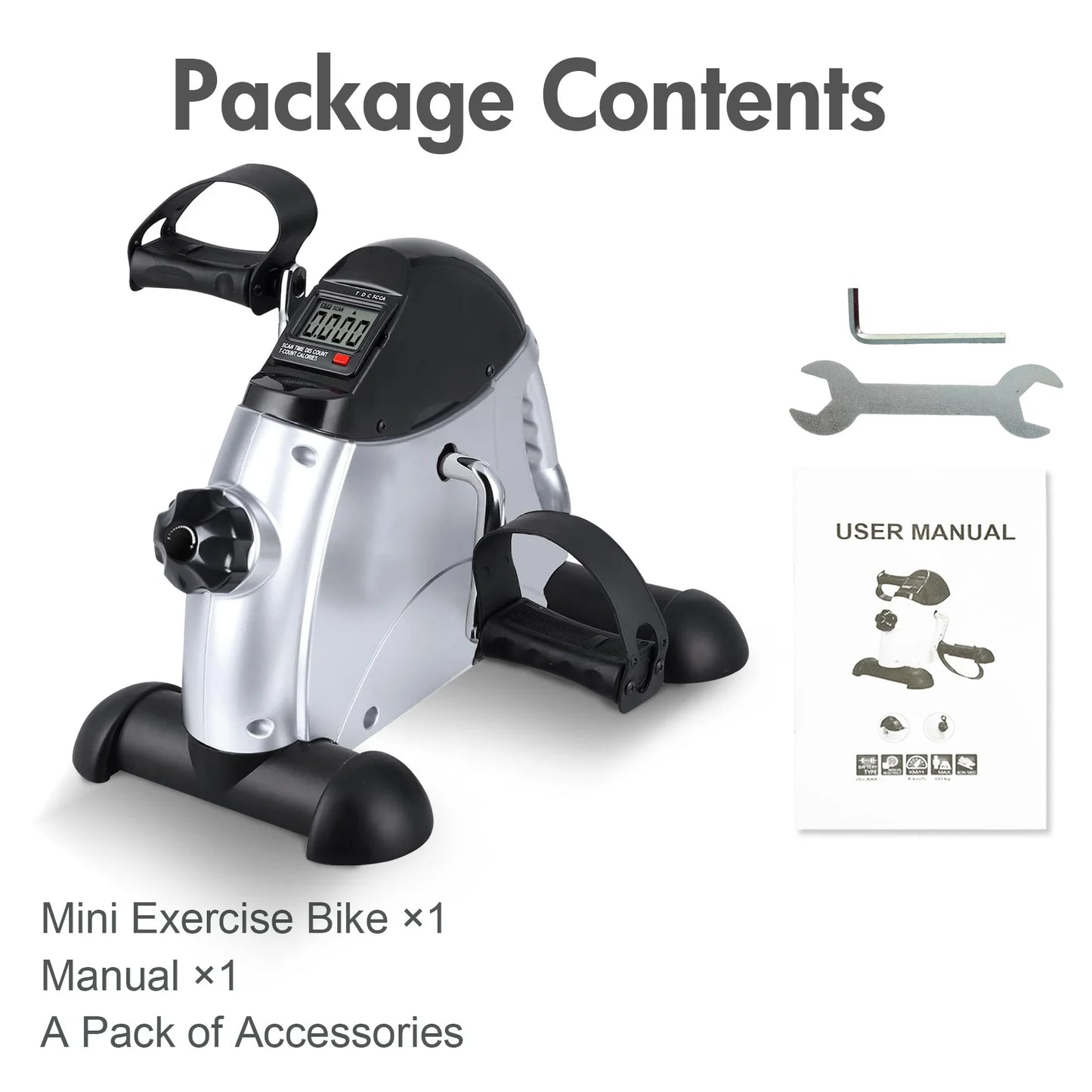 Mini Pedal Exercise Bike, Cycling Portable Bike