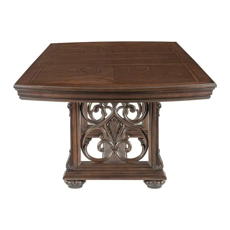 Elegant Formal 5-Piece Dining Set with Extension Leaf Table & 4 Chairs -