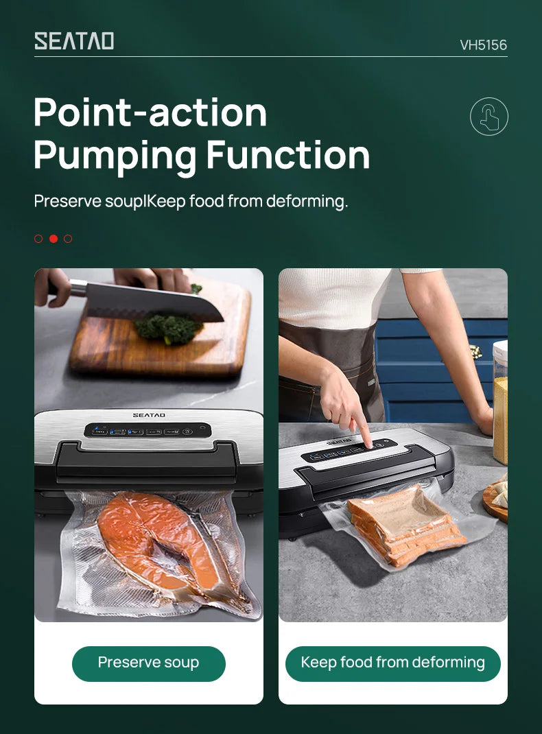 Automatic Multi Functional Built-in Storage & Cutting Vacuum Sealer