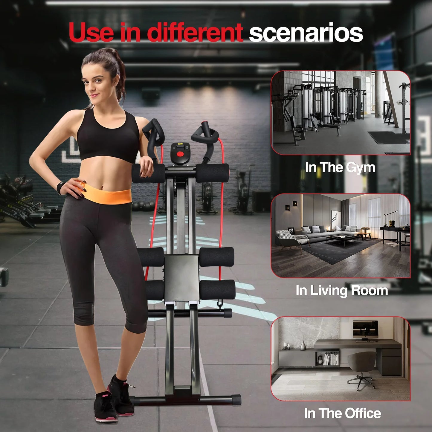 Ab Workout Equipment for Home Gym, Core & Abdominal Trainer Fitness Equipment