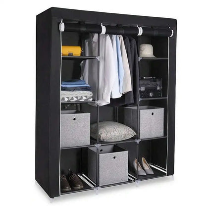 71" Portable, Freestanding Wardrobe, Closet Storage Organizer