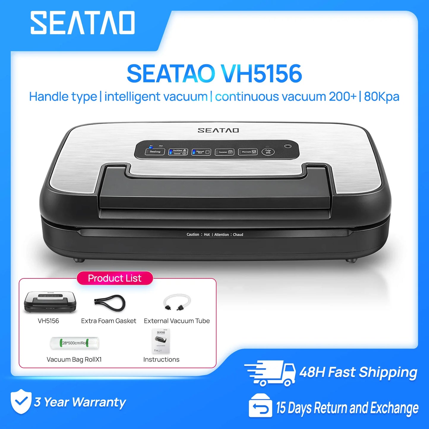 Automatic Multi Functional Built-in Storage & Cutting Vacuum Sealer